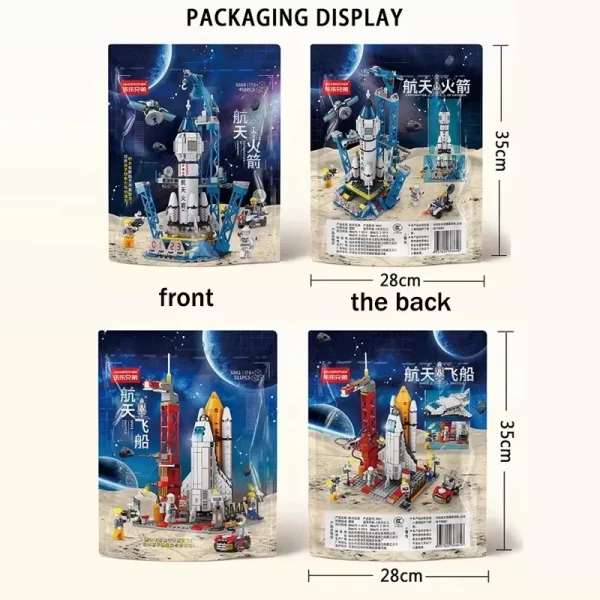 Aviation Spaceport Model Space Shuttle Rocket Launch Center Construction Building Blocks Spaceship Kids Bricks Creative Toys - Image 6