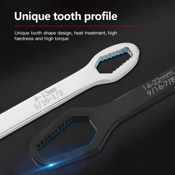 8-22mm Universal Torx Wrench Self-tightening Adjustable Glasses Wrench Board Double-head Torx Spanner Hand Tools for Factory - Image 4