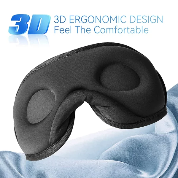 Bluetooth Sleeping Headphones 3D Eye Mask Wireless Air Travel 5.0 Headband Soft Elastic Comfortable Music Earphones - Image 5