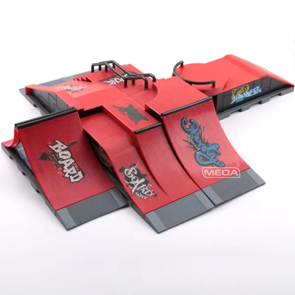 Professional Finger Skateboard DIY Skate Park Ramp Parts Tech Deck Scene Venue Combination Sets Novelty Toys Gift For Kids Child - Image 4