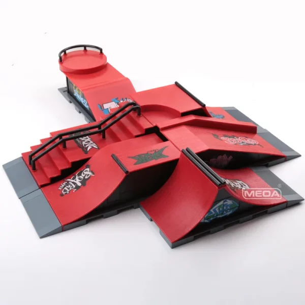 Professional Finger Skateboard DIY Skate Park Ramp Parts Tech Deck Scene Venue Combination Sets Novelty Toys Gift For Kids Child - Image 3
